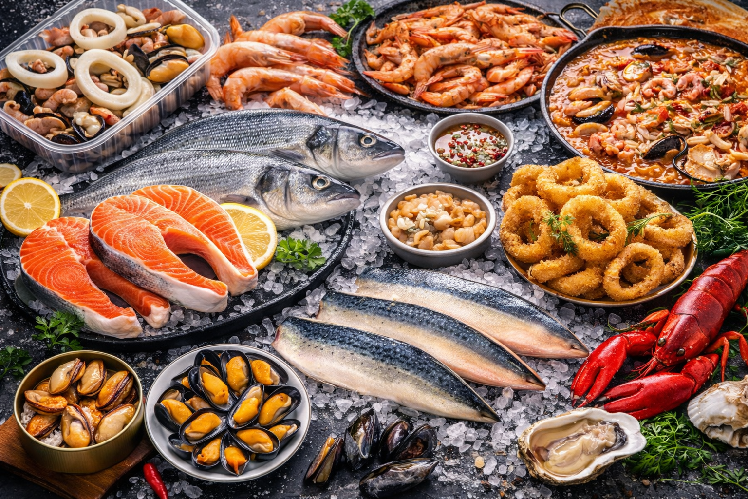 Pescados y mariscos